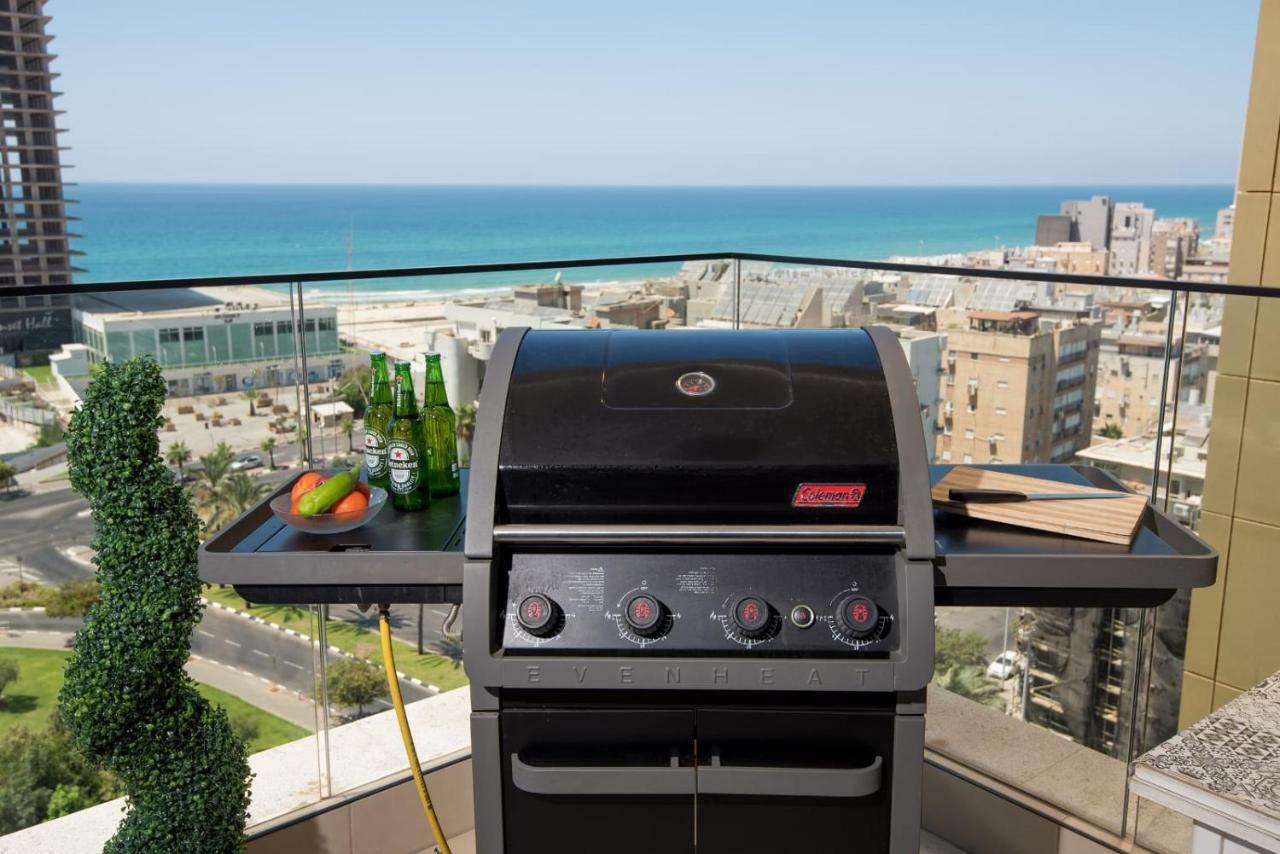 Bat Yam Luxery 5Br Sea View Suite Bagian luar foto