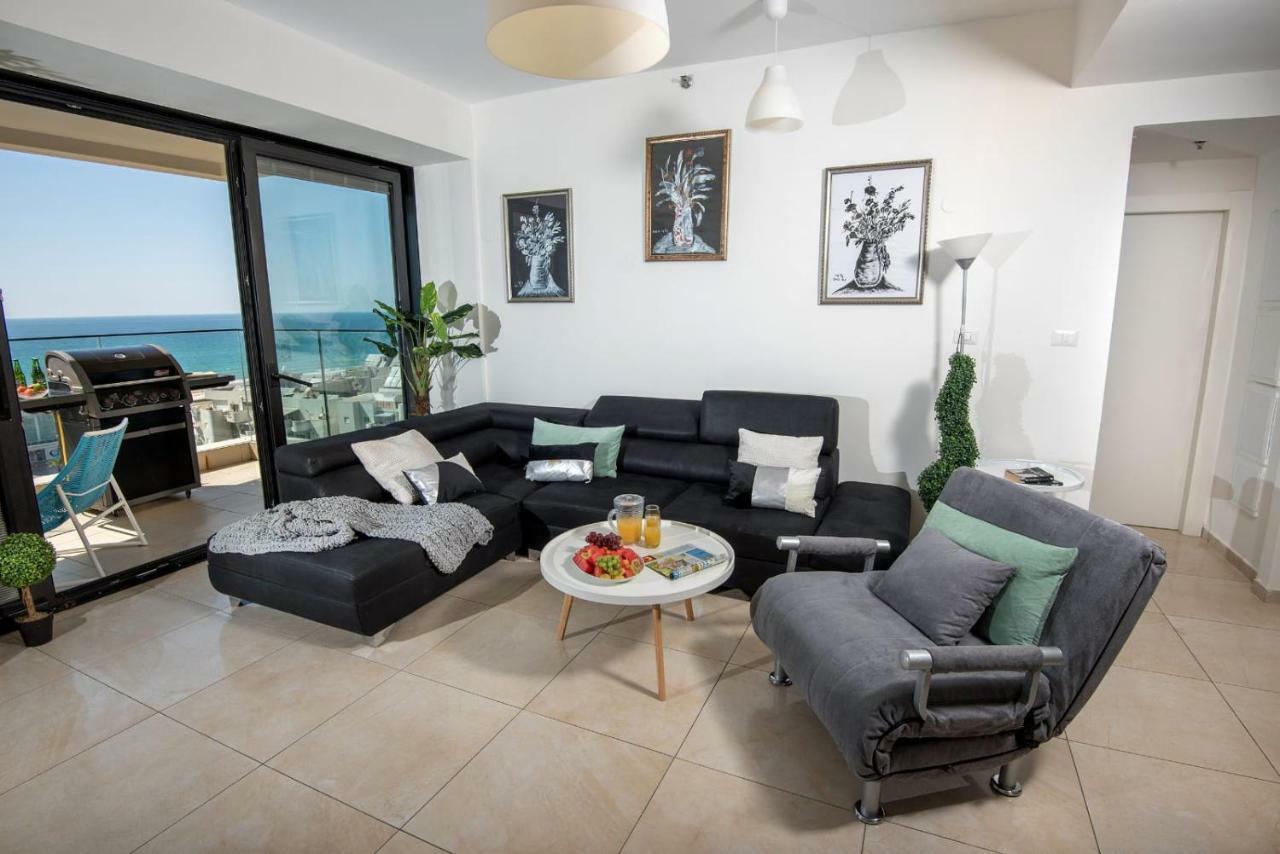 Bat Yam Luxery 5Br Sea View Suite Bagian luar foto